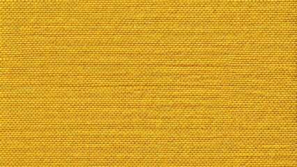 Asymmetrical yellow golden cotton fabric texture background seamless pattern of natural textile