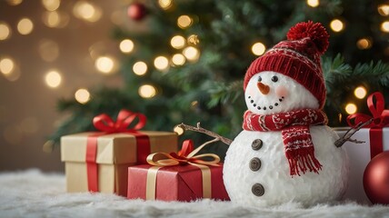 Christmas and New Year celebrations, cute snowman dolls and holiday decorations for the long holiday season.
