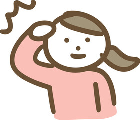 ビシッと敬礼する女性