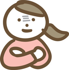 笑顔で静かに怒る女性