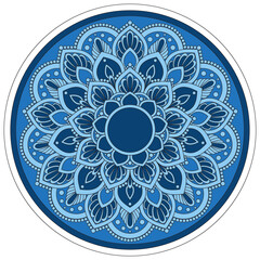 Decorative Colorful Floral Mandala Design. Ornament Vector Illustration.