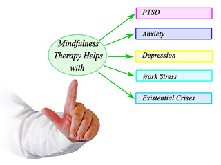 Mindfulness Therapy Helps with Following Maladies