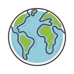 planet earth drawing