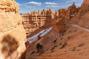 Hoodoo rocks in Bryce Canyon National Park on sunny day, Beautiful rock formations,beautiful...