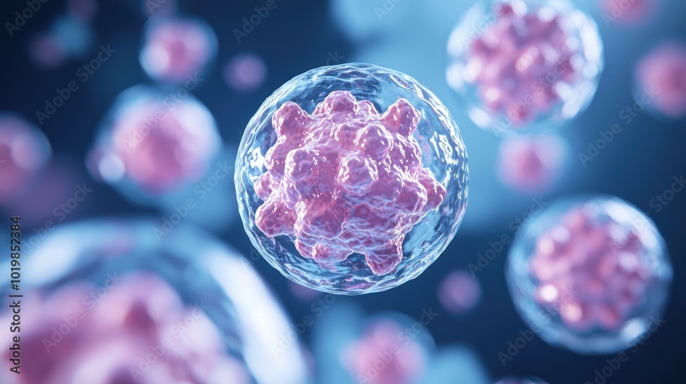 Aufkleber Exploring the Molecular Universe A Deep Dive into Atoms and Cellular Biology in Medical Science