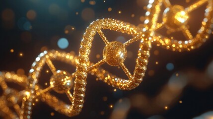 Abstract Design of DNA Molecule The Essence of Life in Science