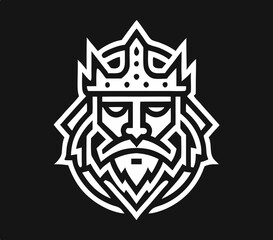 Obraz premium King Monoline Logo
