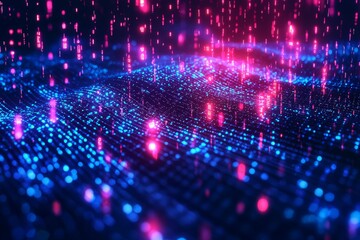 Digital Technology background of data and network