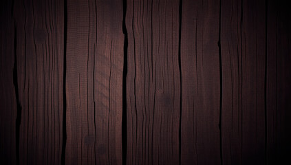 Naklejka premium An old, grungy, dark, textured wooden background.