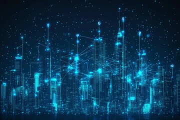 Obraz premium 5G Network Pulse, 5G and Digital Connectivity