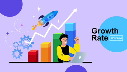 professional person with graph