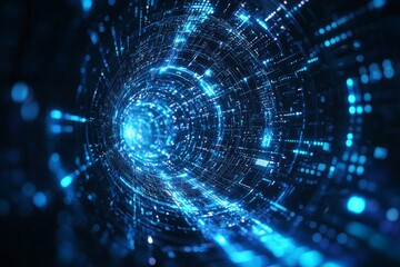 Obraz premium Digital Technology background of data and network