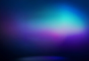 Fototapeta premium A blurred, gradient background features shades of blue, purple and cyan.