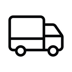 A delivery truck icon representing shipping, logistics, or transportation