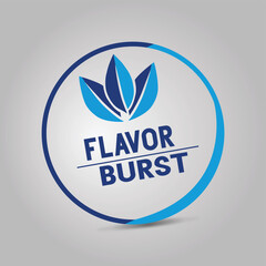 A flavor burst logo design vector illustration