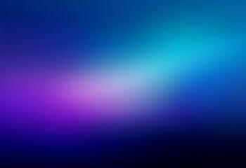 Obraz premium Blurred gradient background with shades of blue and purple, fading to black.