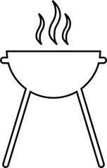 BBQ elements seamless pattern. Summer Barbecue black royalty free vector template graphic design Food vintage, logos, labels, badges. Hand drawn typography poster. isolated on transparent background,