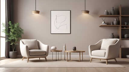 interior of living room with sofa