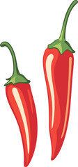 Ilustration of Red Chilli