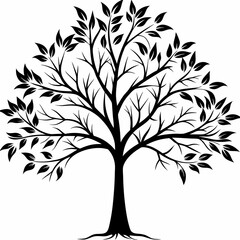 hickory-tree-silhouette