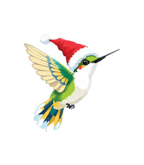 Obraz premium Holiday Hummingbird Spreading Cheer T-Shirt