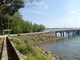 Fototapeta premium pier on the beach