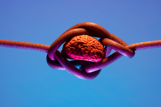 Brain Under Pressure Concept 