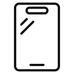Smartphone Icon Outline Style. Editable Stroke Icon.