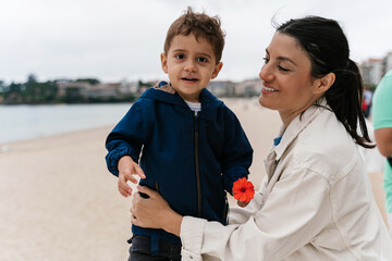 Playful Moments at the Beach