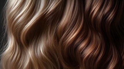 Fototapeta premium Visual timeline of hair growth success using natural remedies, featuring clear before-and-after images, soft textures, with personal testimonial overlay, Realistic