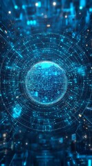 Obraz premium The Connected Globe, 5G and Digital Connectivity