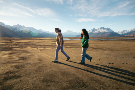 People leaving footprints in the mud