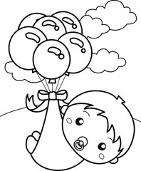 Cute Baby Babies Kids Child Girl Kids Cartoon Coloring Activity for Kids and Adult