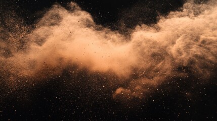 Obraz premium A dust storm with swirling particles 