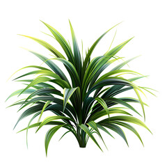 Obraz premium Green Grass Meadow Clipart Vector Illustration