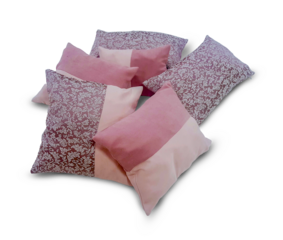 Set of modern decorative pillows