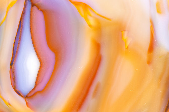 Orange Brazilian Agate Background  