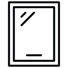 Tablet Icon Outline Style. Editable Stroke Icon.