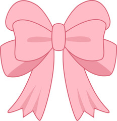 Cute pink ribbon coqquete for decoration and gift