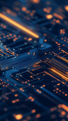 Fototapeta premium A circuit board background for a technology concept.