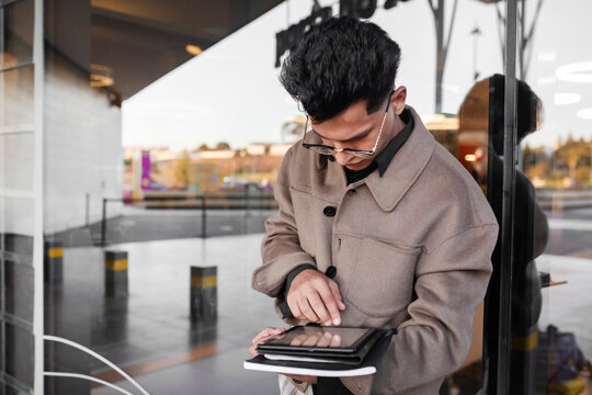 young man with Tablet