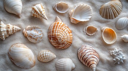 Sea shell texture background 