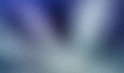 Purple blue to gray gentle colors gradient grainy backdrop design. Vibrant color flow noisy bright, shine, glowing, soft, smooth multicolored gradient for banner or poster.