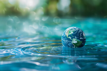 Beautiful greeting card with holiday composition for world environment day