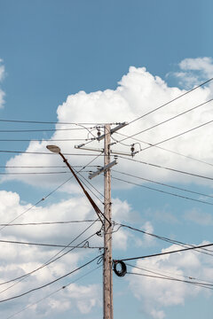 Clouds, Poles, and Wires