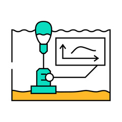 currents tidal power line icon vector. currents tidal power sign. isolated symbol illustration