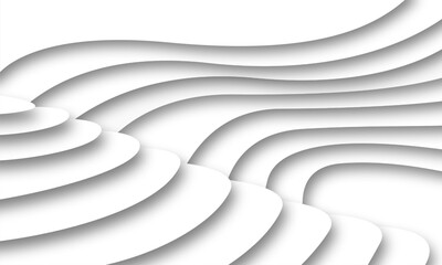 Vector of contour,landscape area,mountain layer,paper cut with shadow,step or amphitheater 