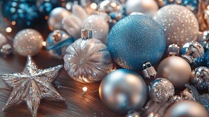 The Sparkling Christmas Decorations.