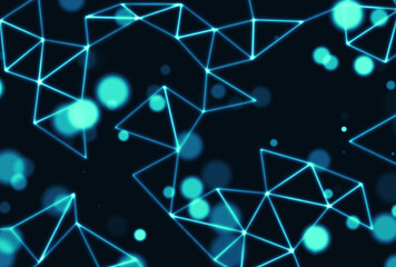 背景素材_光_エメラルドグリーン