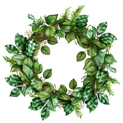Fototapeta premium Wreath Clipart Vector Illustration
